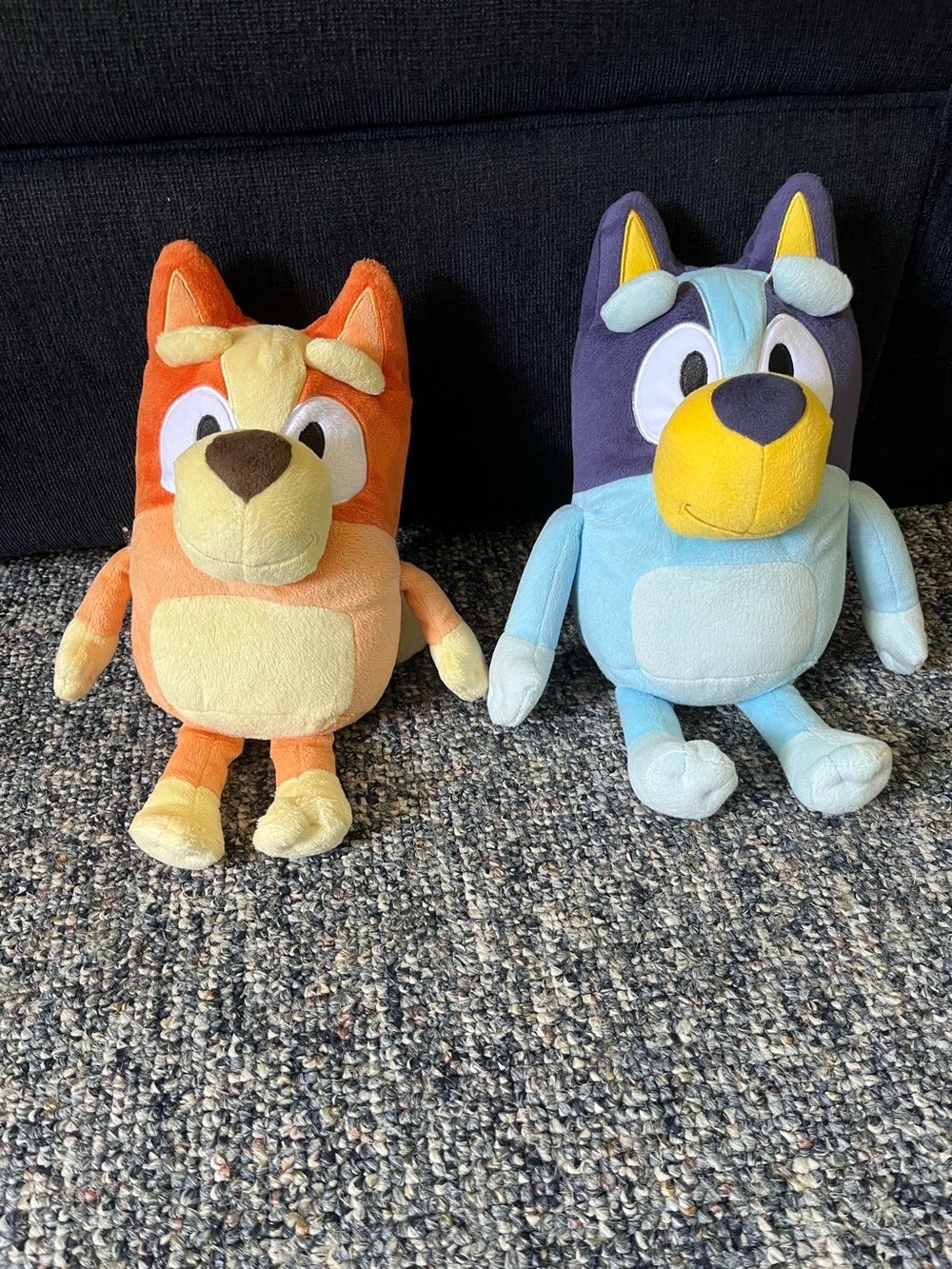 Bluey Plush Toy Pack - Orange and Light Blue Character Plushies